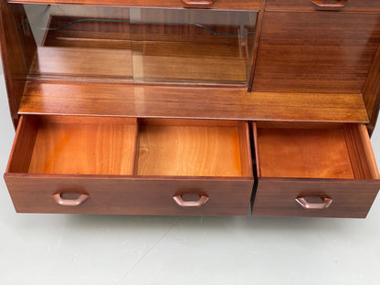 Vintage G Plan Highboard Sideboard Retro 1960s Walnut Shelving Drawers EB11865