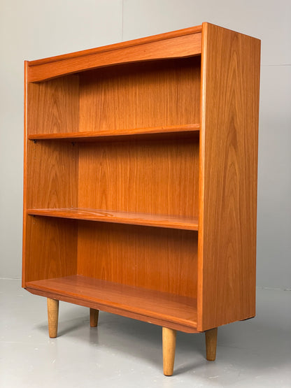 Vintage 1970s Teak Bookcase Retro Mid Century Adjustable Shelving EB12974