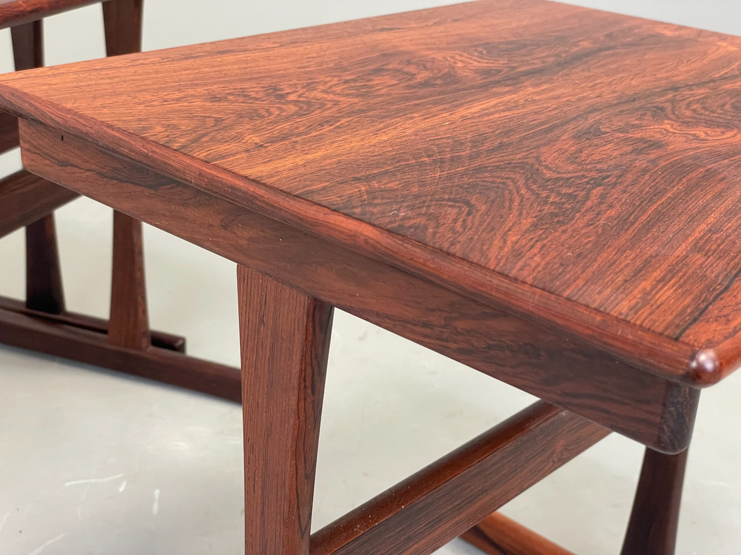 Vintage Danish Nesting Tables By Kai Kristiansen Mid Century 1960s EB12353