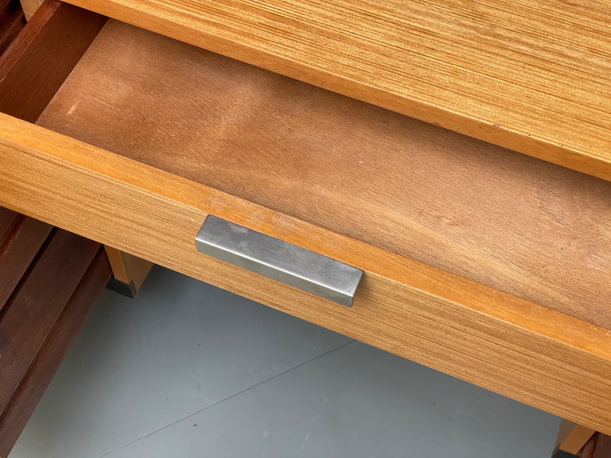 Vintage Desk Stag Fineline Birch Ply Aluminium Retro Mid Century EB13104