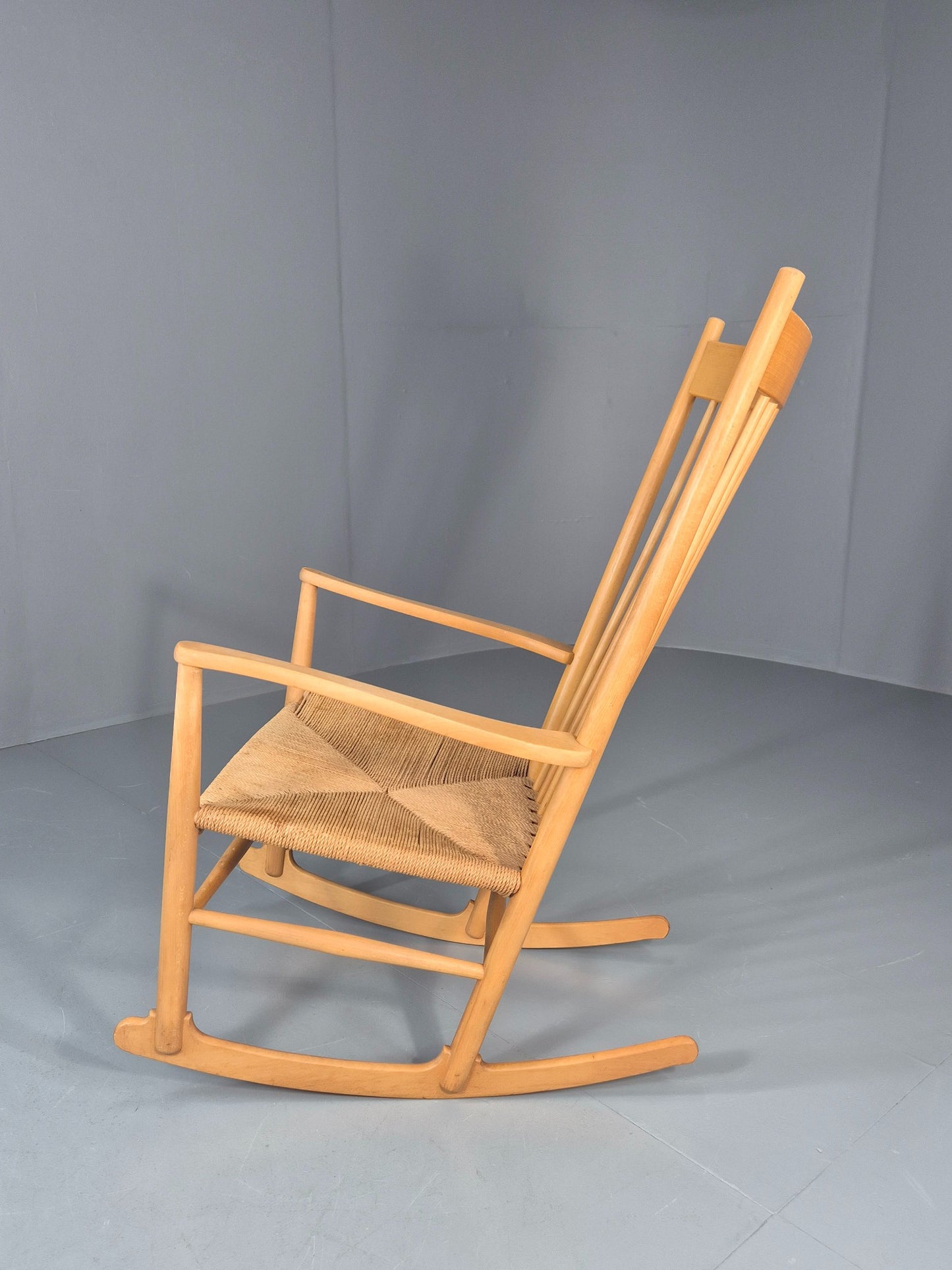 Vintage Wegner Rocking Chair J16 Model for Fredericia c1944 MCM Retro 10991