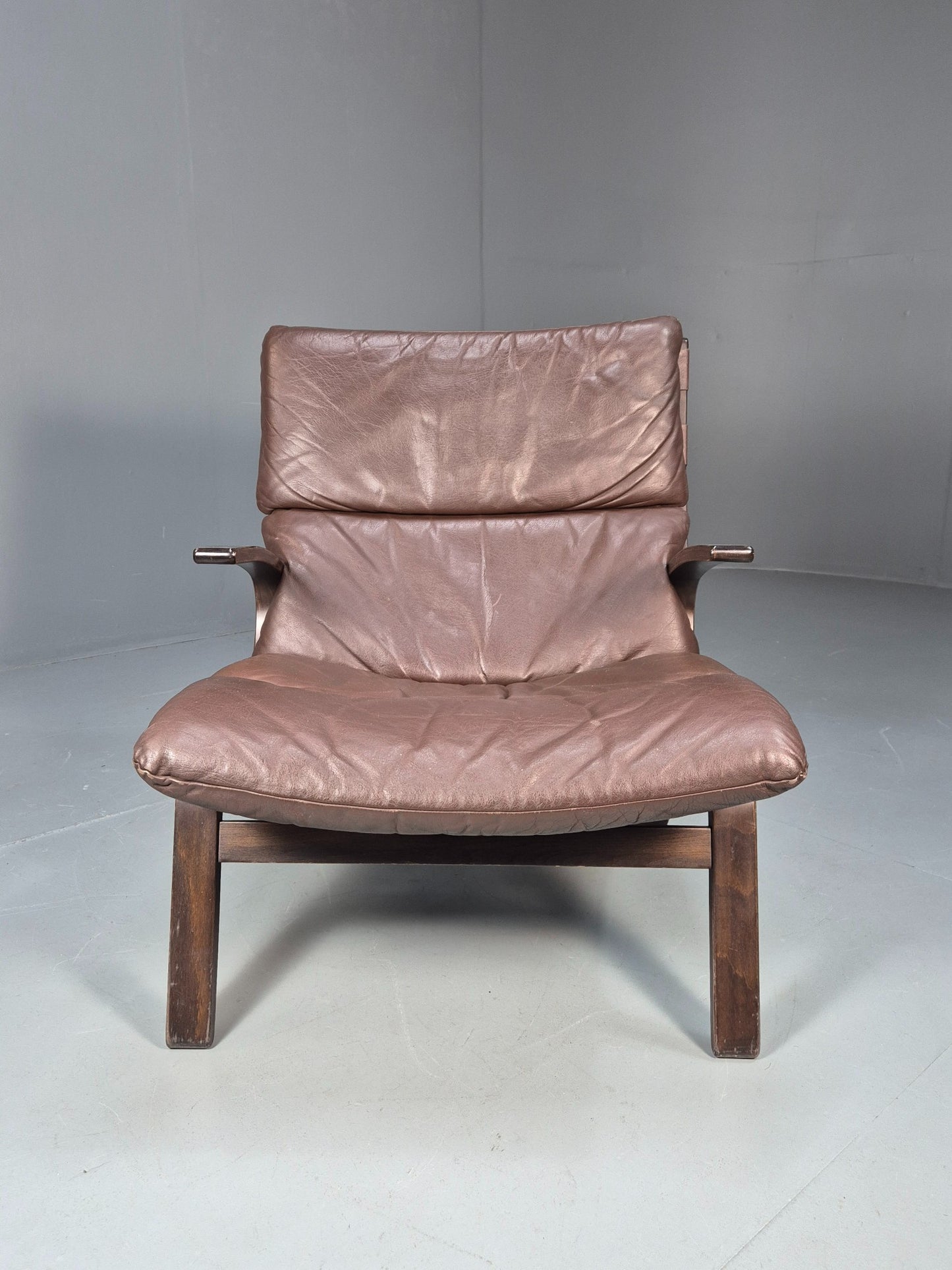 Vintage Mid Century Bentwood Danish Lounge Chair Farstup Retro 1970s EB09913