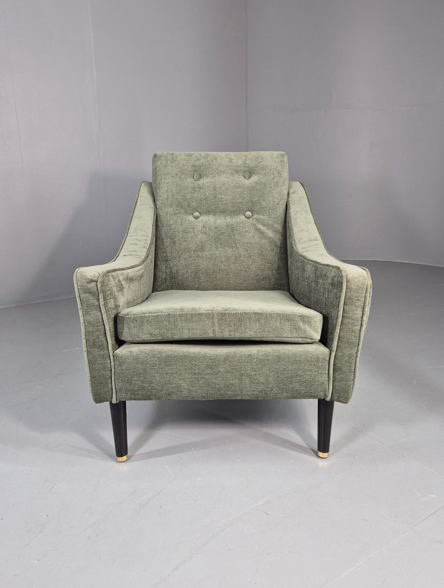 Vintage 1960s Mid Century Lounge Chair New Upholstery Retro Quality EB7919