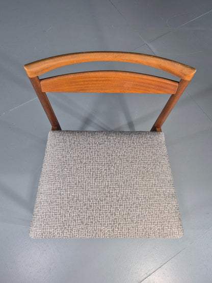 Single Vintage McIntosh Dining Chair Model 9433 Teak New Upholstery EB12309