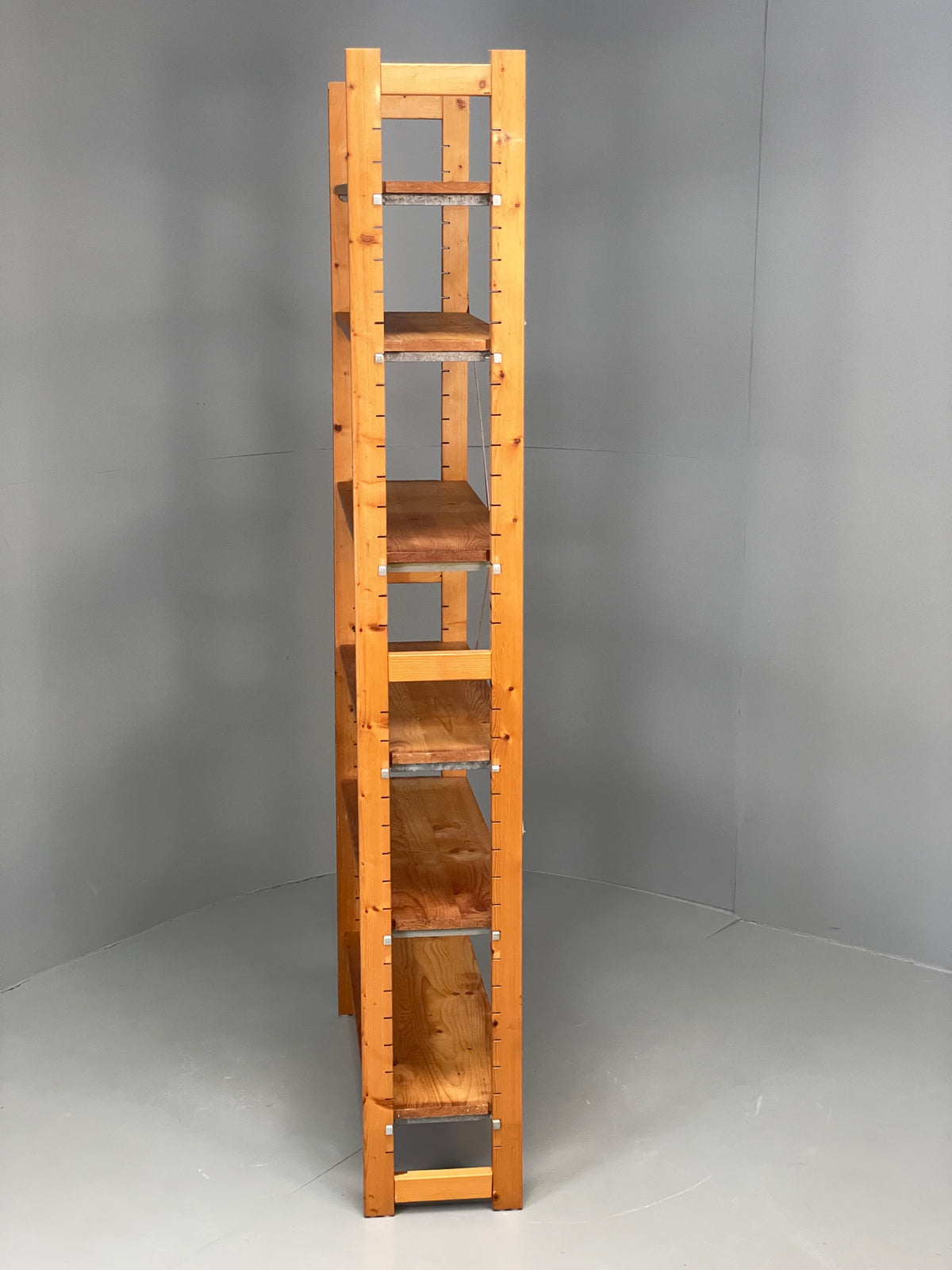 Vintage Pine Shelving Unit Adjustable Modular Open Retro Bruynzeel Solid EB13162
