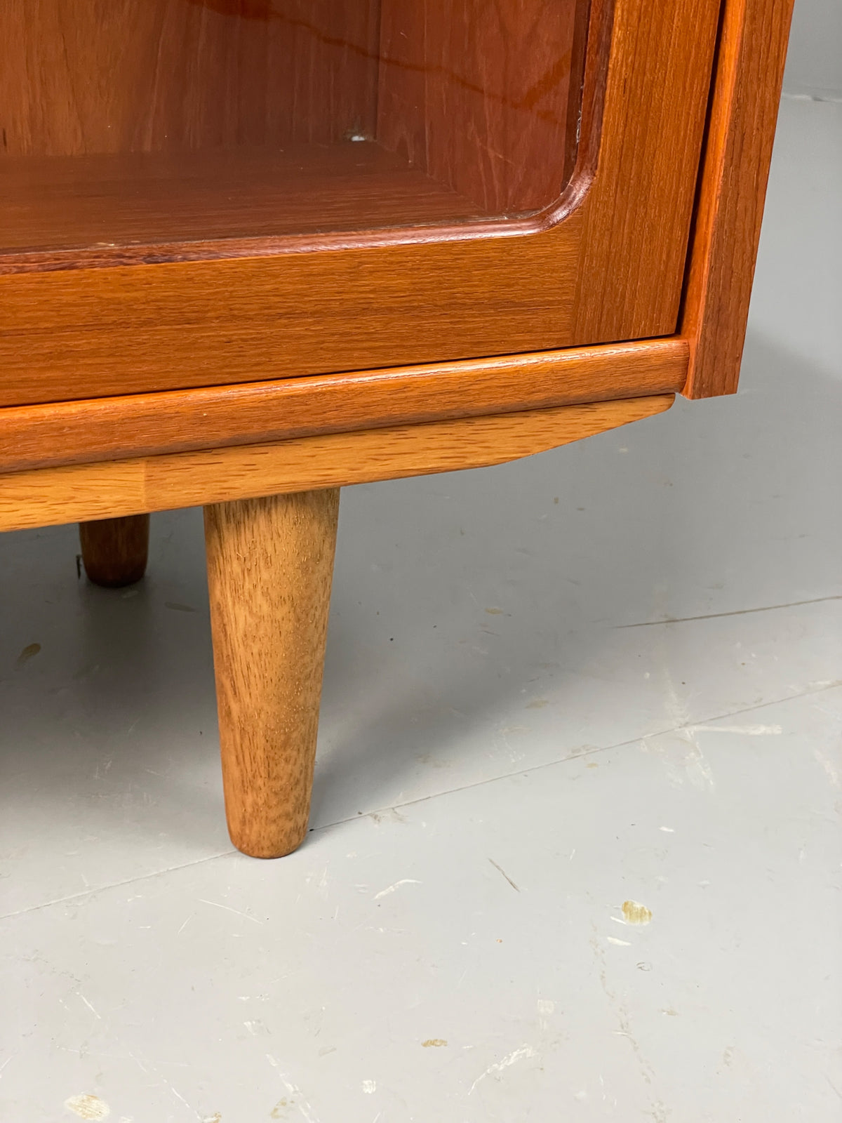 Vintage G Plan Bookcase Teak 1970s Glazed Doors Shelving Mid Century EB12972
