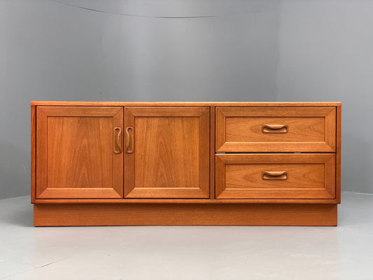 Vintage Sideboard G Plan Teak Retro 1980s Fresco Record Cabinet Shelving EB12622