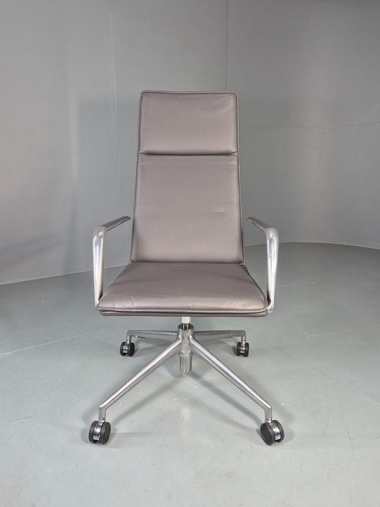 Modern Design Brunner Finasoft Conference Chair Grey Leather EB12996