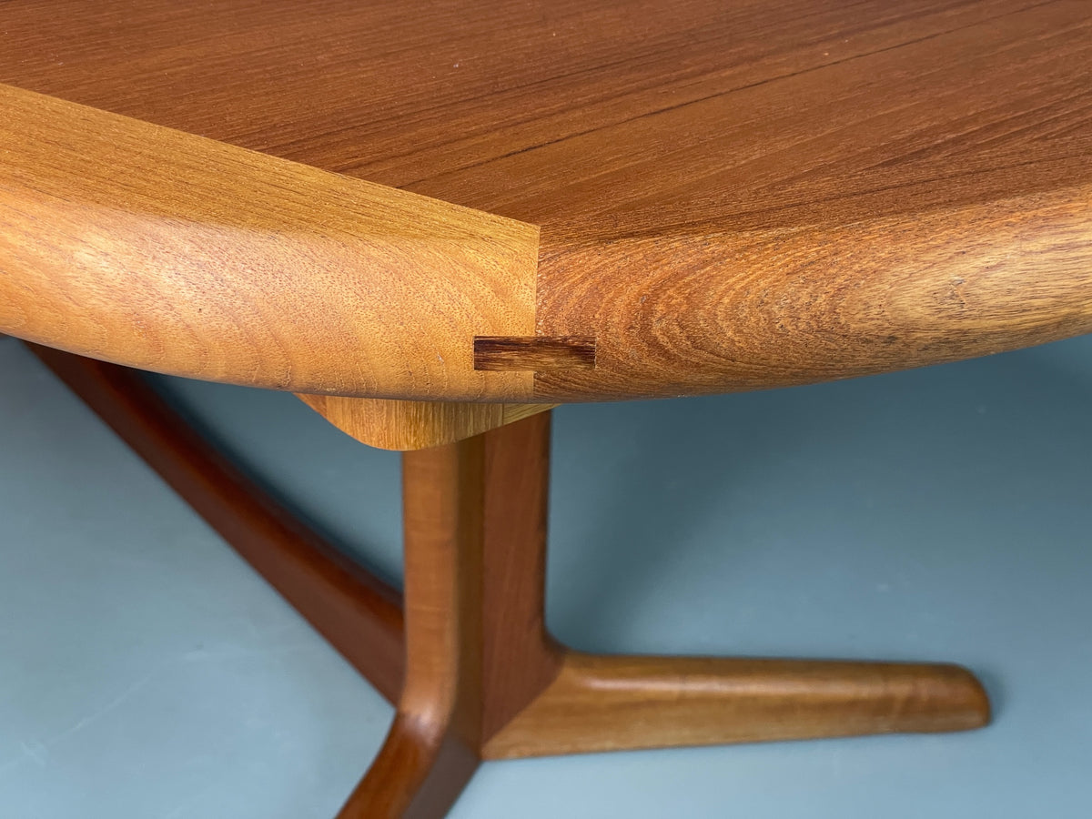 Vintage Teak Dining Table Extending Danish Retro 1970s Teak EB13144