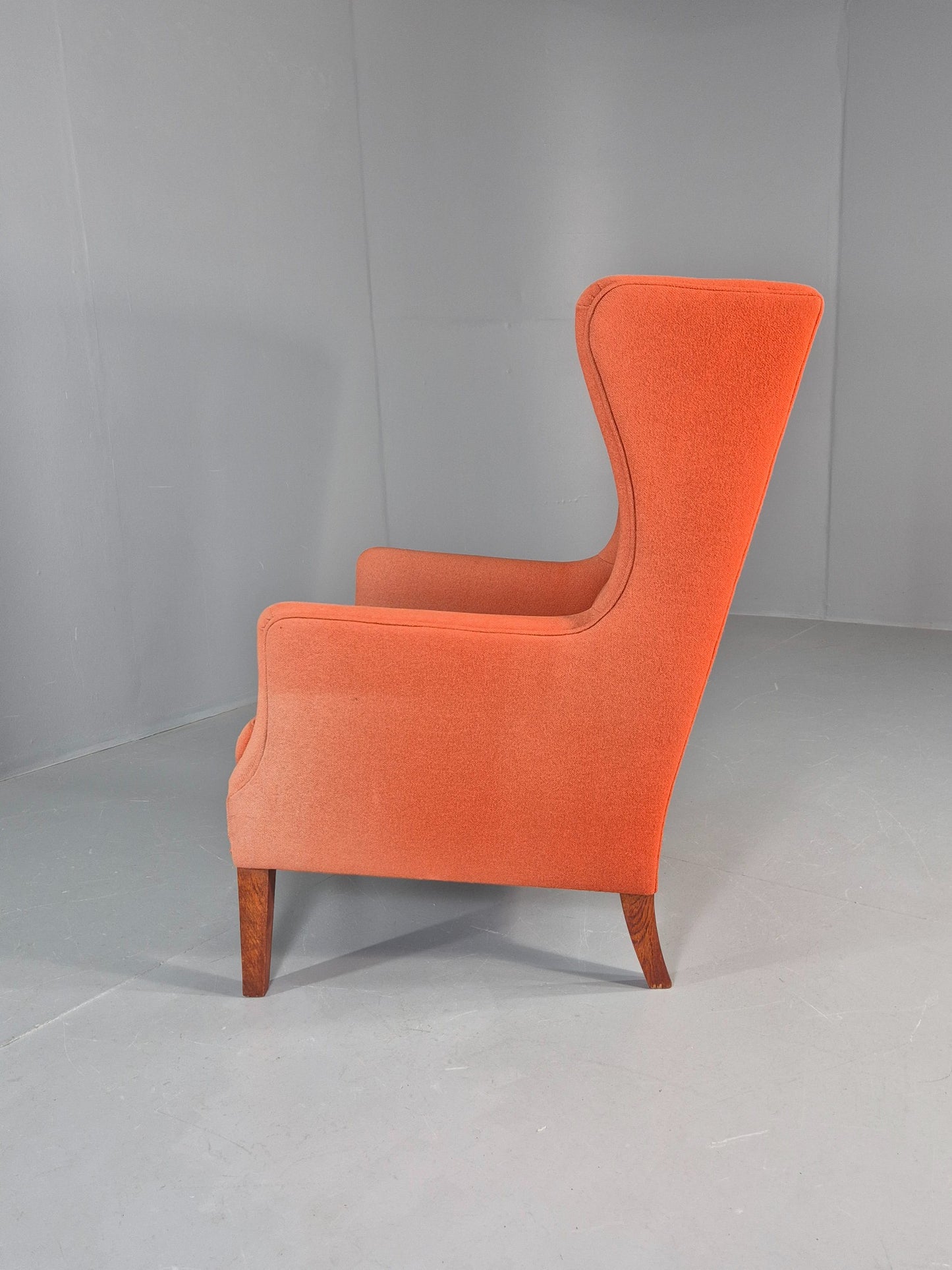 Vintage Midcentury Wing Back Armchair Danish Design 1960s Retro EB12115