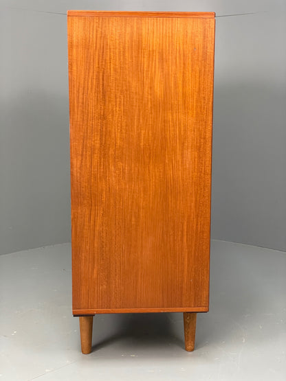 Vintage Teak Cabinet Danish 1970s Retro Mid Century Shelving Cupboard EB12965