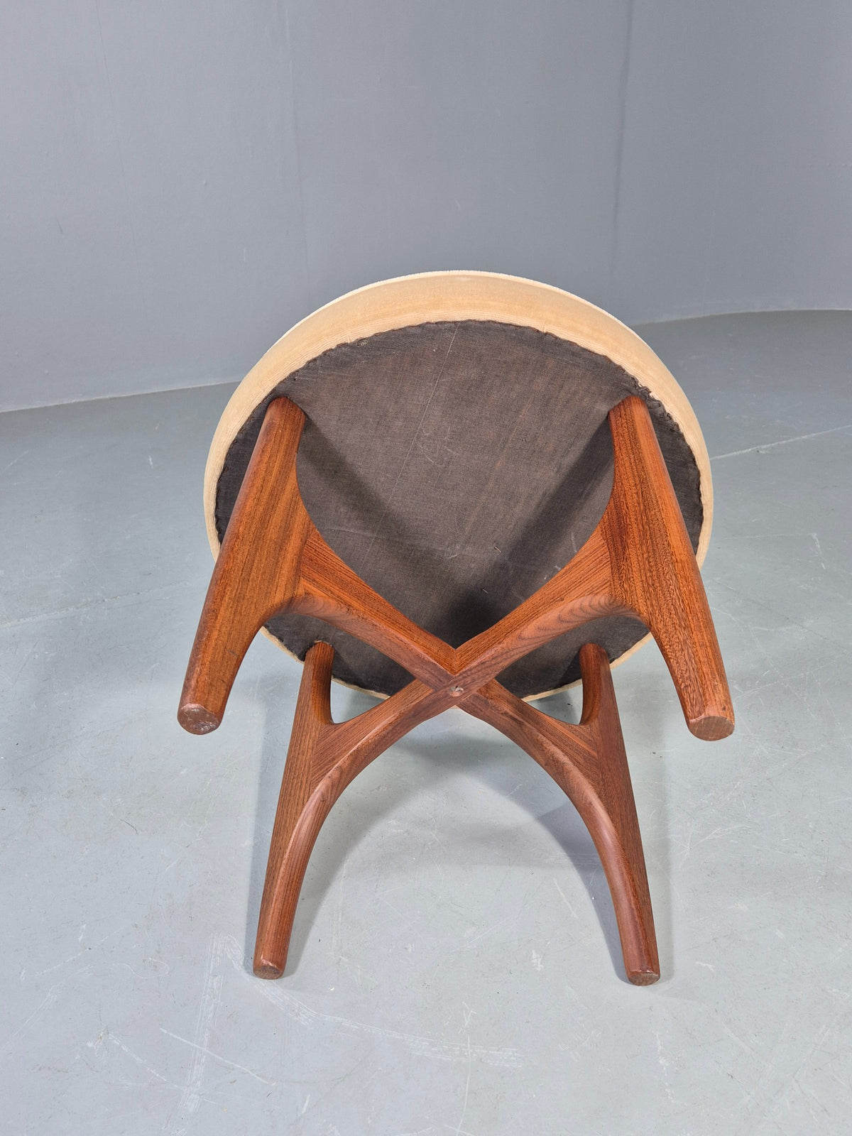 Vintage G Plan Circular Stool Fresco Range 1970s Teak Frame MCM Retro EB13067