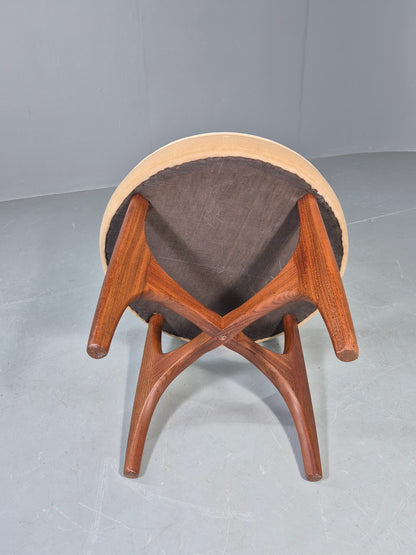Vintage G Plan Circular Stool Fresco Range 1970s Teak Frame MCM Retro EB13067