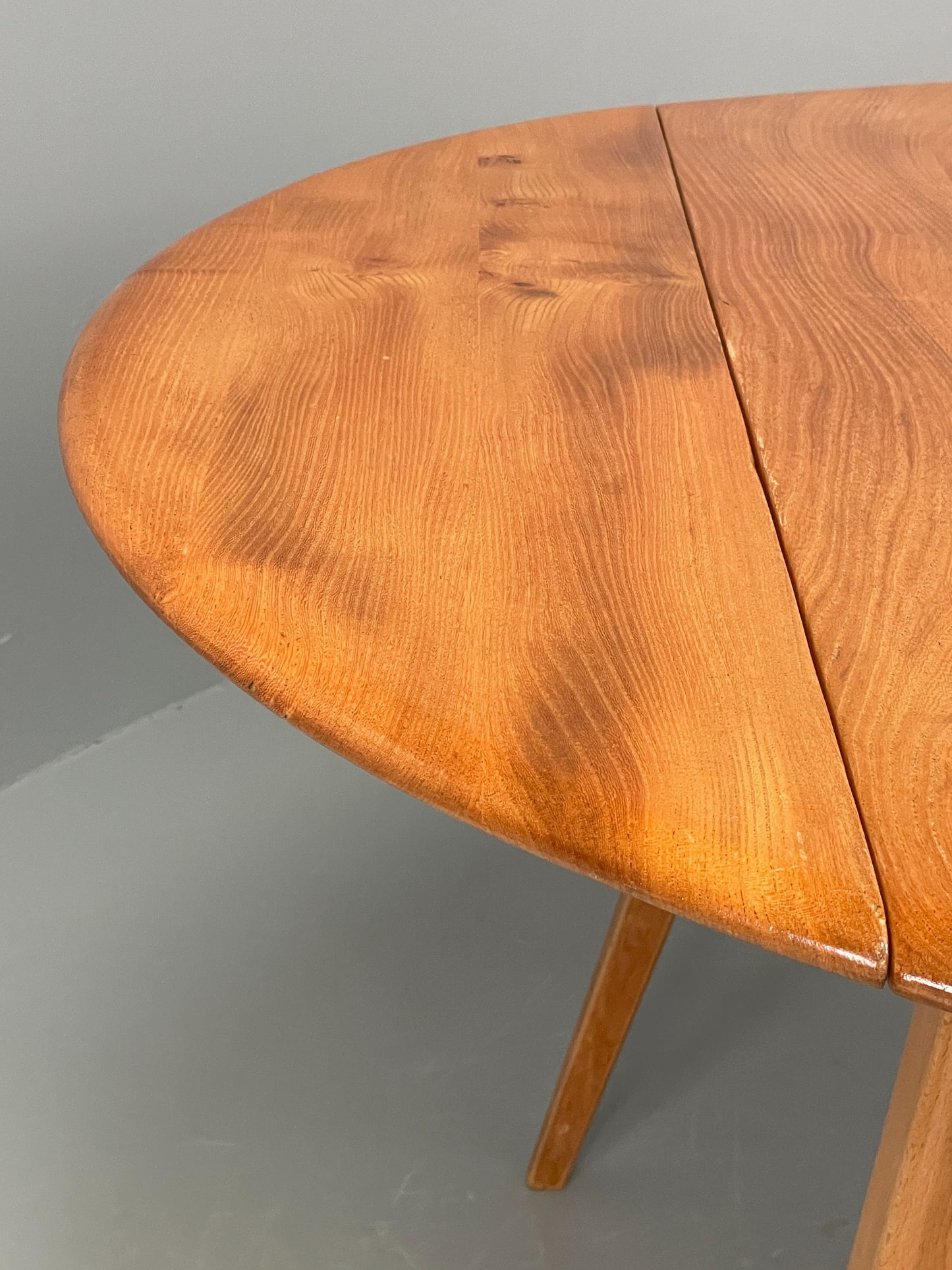 Vintage Ercol Elm Table Blonde Drop Leaf 1960s Mid Century EB12195