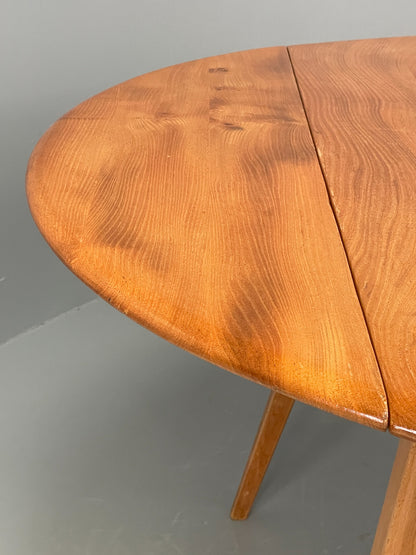Vintage Ercol Elm Table Blonde Drop Leaf 1960s Mid Century EB12195