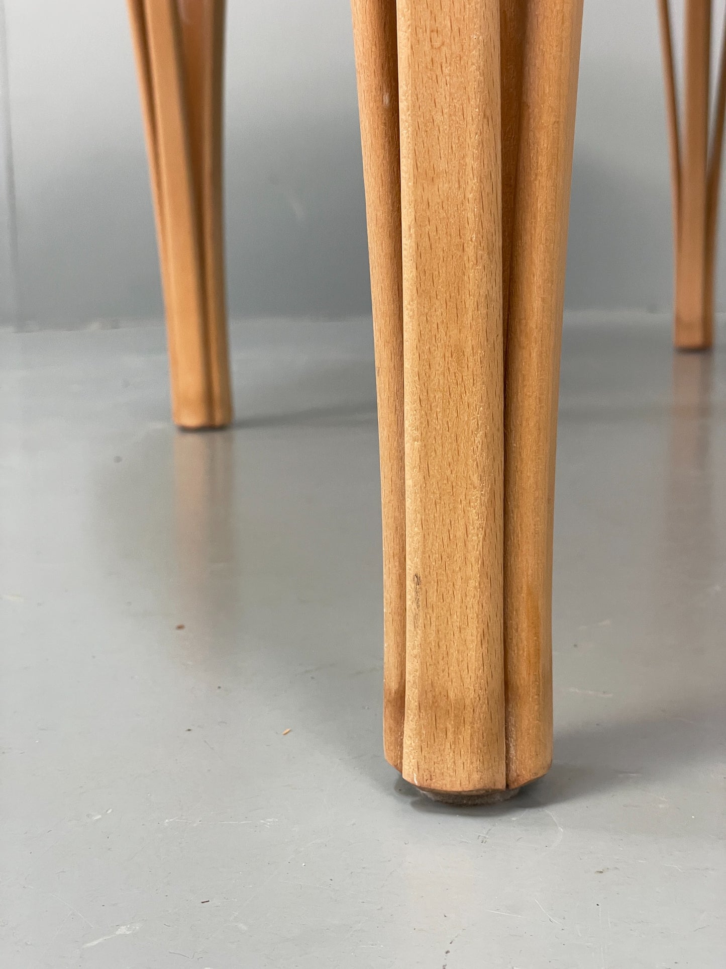 Danish Oval Coffee Table By Haslev Solid Beech Scandinavian EB12211