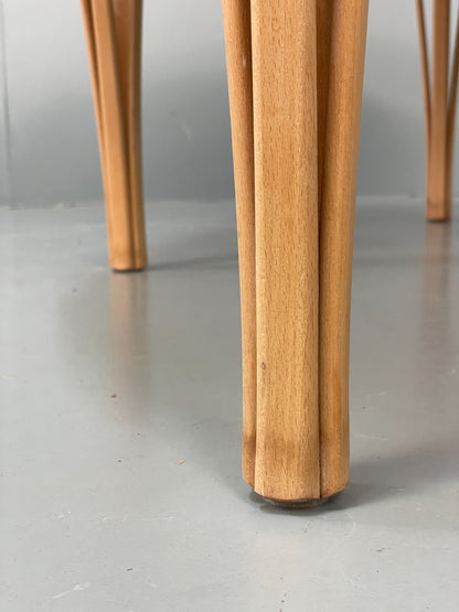 Danish Oval Coffee Table By Haslev Solid Beech Scandinavian EB12211