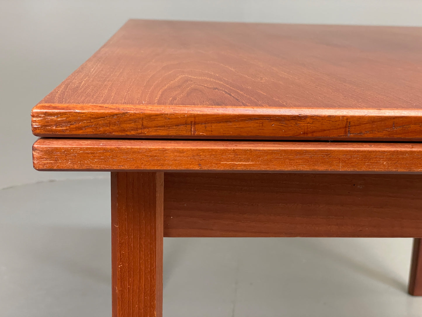 Vintage Teak Dining Table 1960s Danish Extending Draw Leaf EB12340