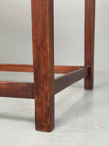 Vintage Mahogany Side Table 1950s Mid Century Rectangular EB12222