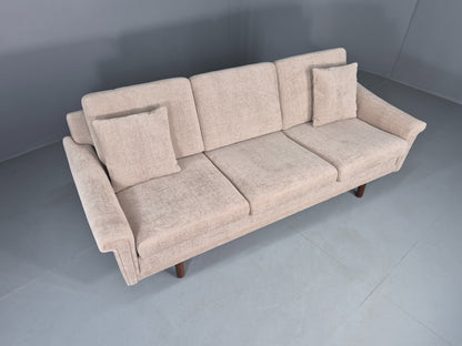Vintage Danish 3 Seater Sofa New upholstery 1960s Original Mid Century EB12534