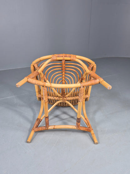 Vintage 1970s Cane work Lounge Chair Stylish Quality Retro EB11601