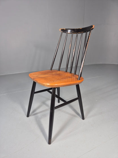 Vintage Ilmari Tapiovaara Fanett Chair Beech and Teak Retro MCM 1950s EB11602