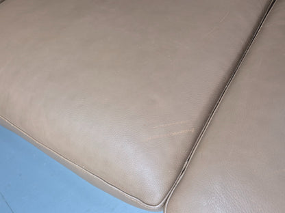 Vintage 3 Seater Leather Sofa Ergoline 1990s Retro Quality Modern Design EB11001