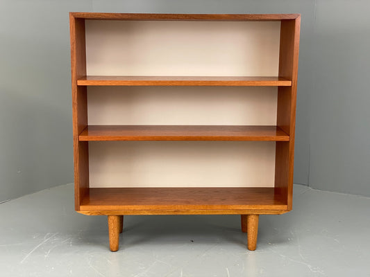 Vintage 1960s Teak Bookcase Retro Shelving Adjustable Mid Century EB11974
