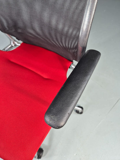 Vintage Vitra Media Office Chair Red and Black EB12245