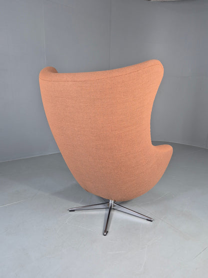 Vintage Danish Bucket Egg Chair New Upholstery 1960s Retro Mid Century EB12111
