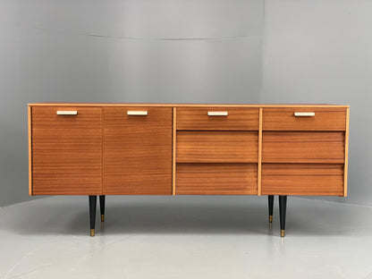 Vintage 1960s Teak Sideboard By Avalon Retro Mid Century Drawers Shelves EB12223
