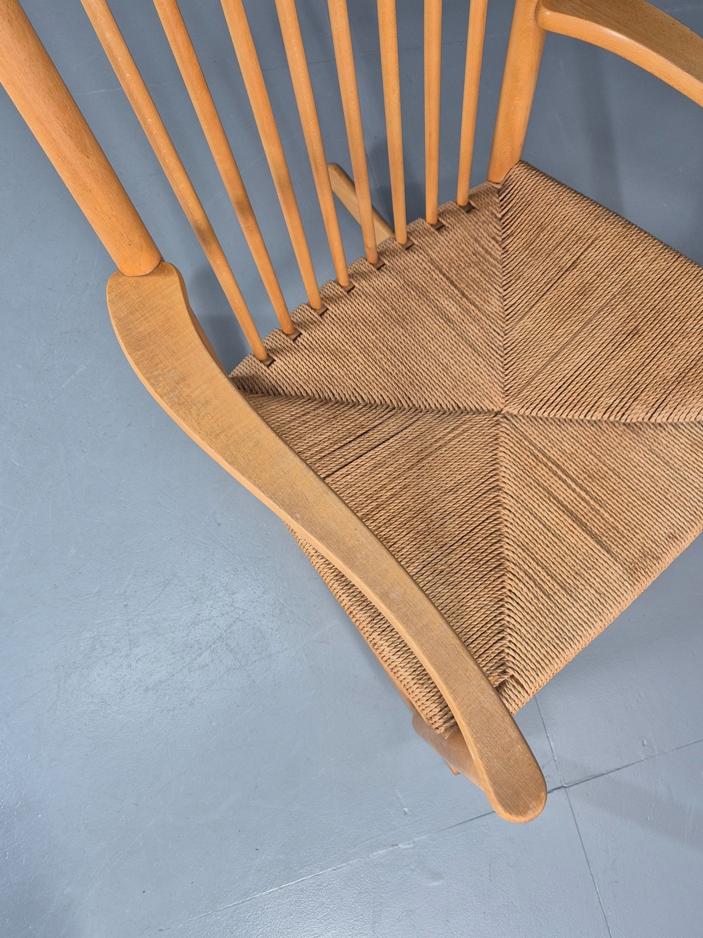 Vintage Wegner Rocking Chair J16 Model for Fredericia c1944 MCM Retro 10991