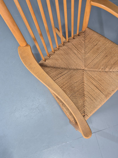 Vintage Wegner Rocking Chair J16 Model for Fredericia c1944 MCM Retro 10991