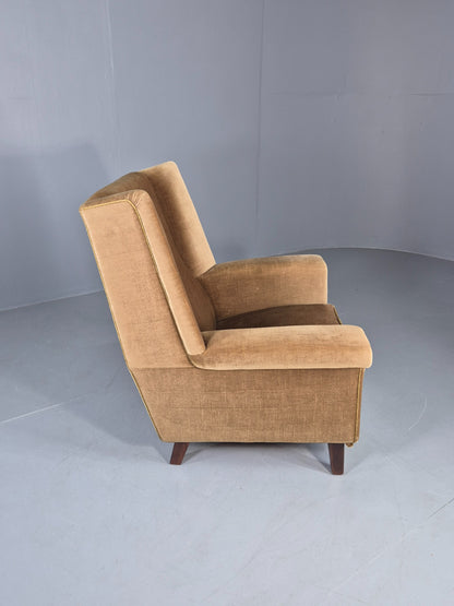 Vintage Mid Century Lounge Chair Danish Design 1960s Retro High Back EB12681