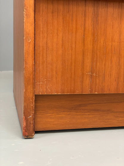 Vintage Teak Writing Desk Bureau 1960s Mid Century Retro Chest Drawers EB12829