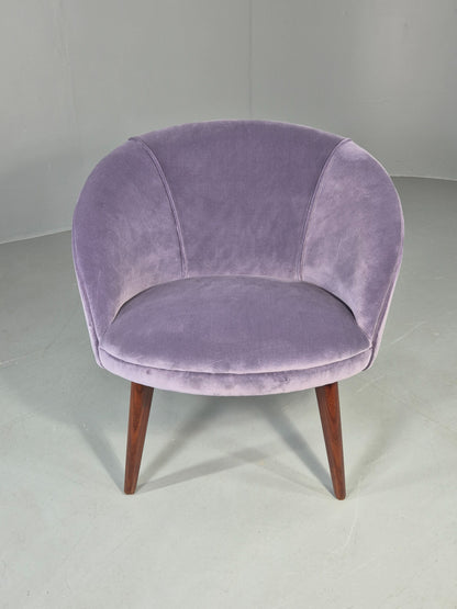 Vintage Danish Tub Chair 1960s Original Mid Century Design Retro Teak EB12951