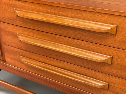 Vintage 1960s Teak Sideboard By Stonehill Retro Drawers Shelving EB12506