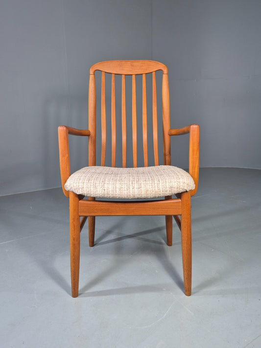 Vintage Benny Linden Carver Chair Teak Frame 1970s Retro MCM Original EB13059