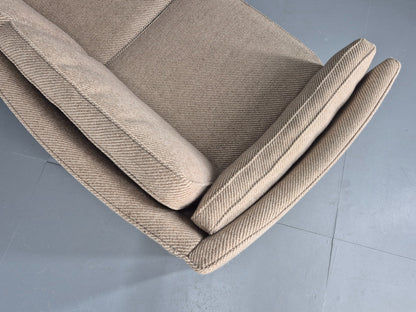 Vintage 3 Seater Sofa Danish Cream Wool Gunnar Grandt Retro MCM EB07792
