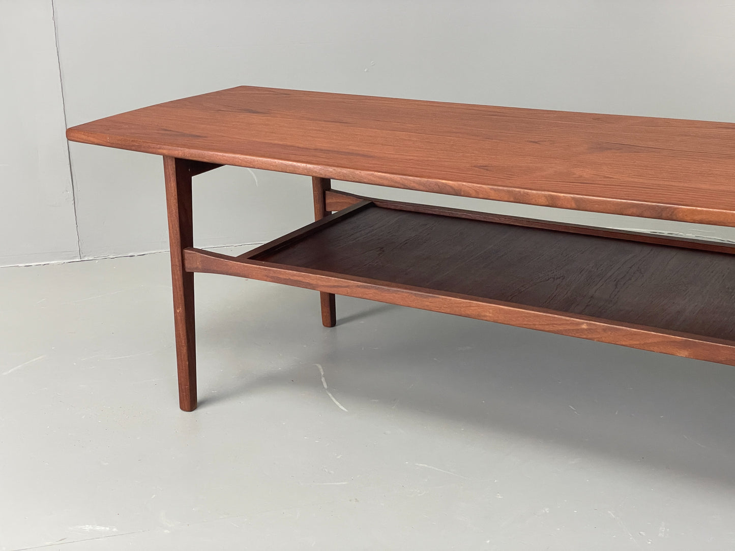 Vintage Coffee Table Teak 1960s By Punch Design Inc Canada Mid Century EB12630