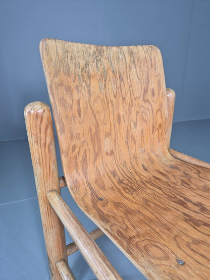 Vintage Brutalist Getama Chair Friis and Nielsen design 1970s Retro Eb12546