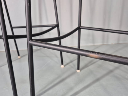 4 Tondina High Stools Infiniti Italian Design Black Plastic Pop Model  12998