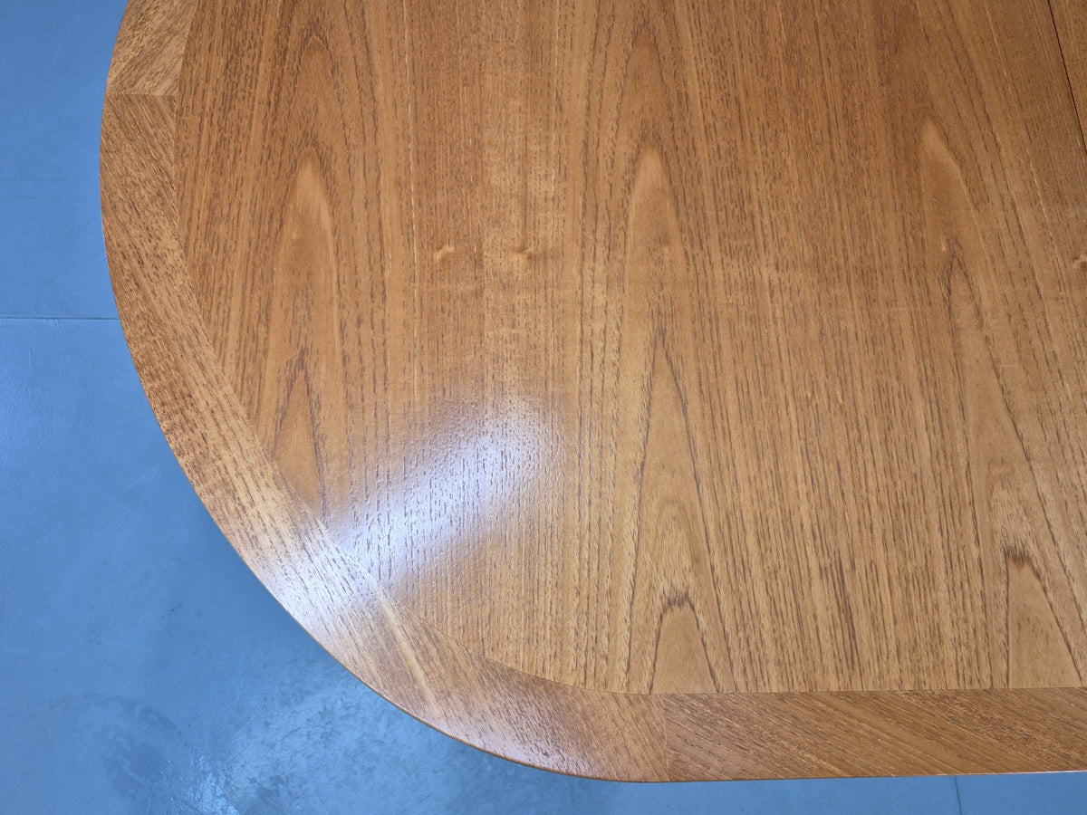 Vintage Oval Teak Dining Table Extending Parker Knoll 1980s Retro EB13140