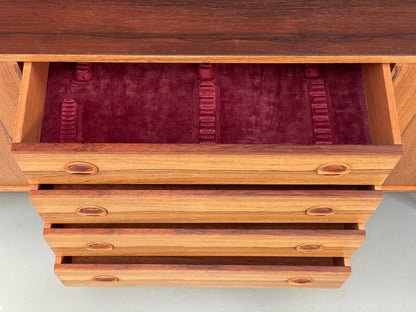 Vintage 1970s Danish Sideboard Mid Century Retro Shelving Drawers EB12331
