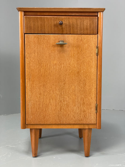 Vintage 1950s Bedside Cabinet By Lebus Oak Mid Century Retro Drawer EB12947