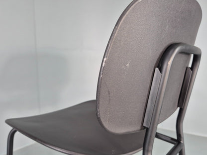 4 Tondina High Stools Infiniti Italian Design Black Plastic Pop Model  12998