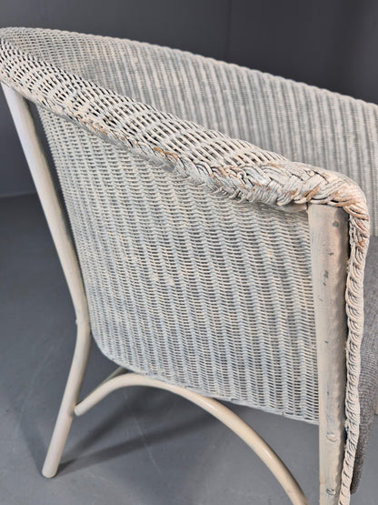 Vintage Lloyd Loom Tub Chair 1960s Original Quality Chair Retro  EB12162