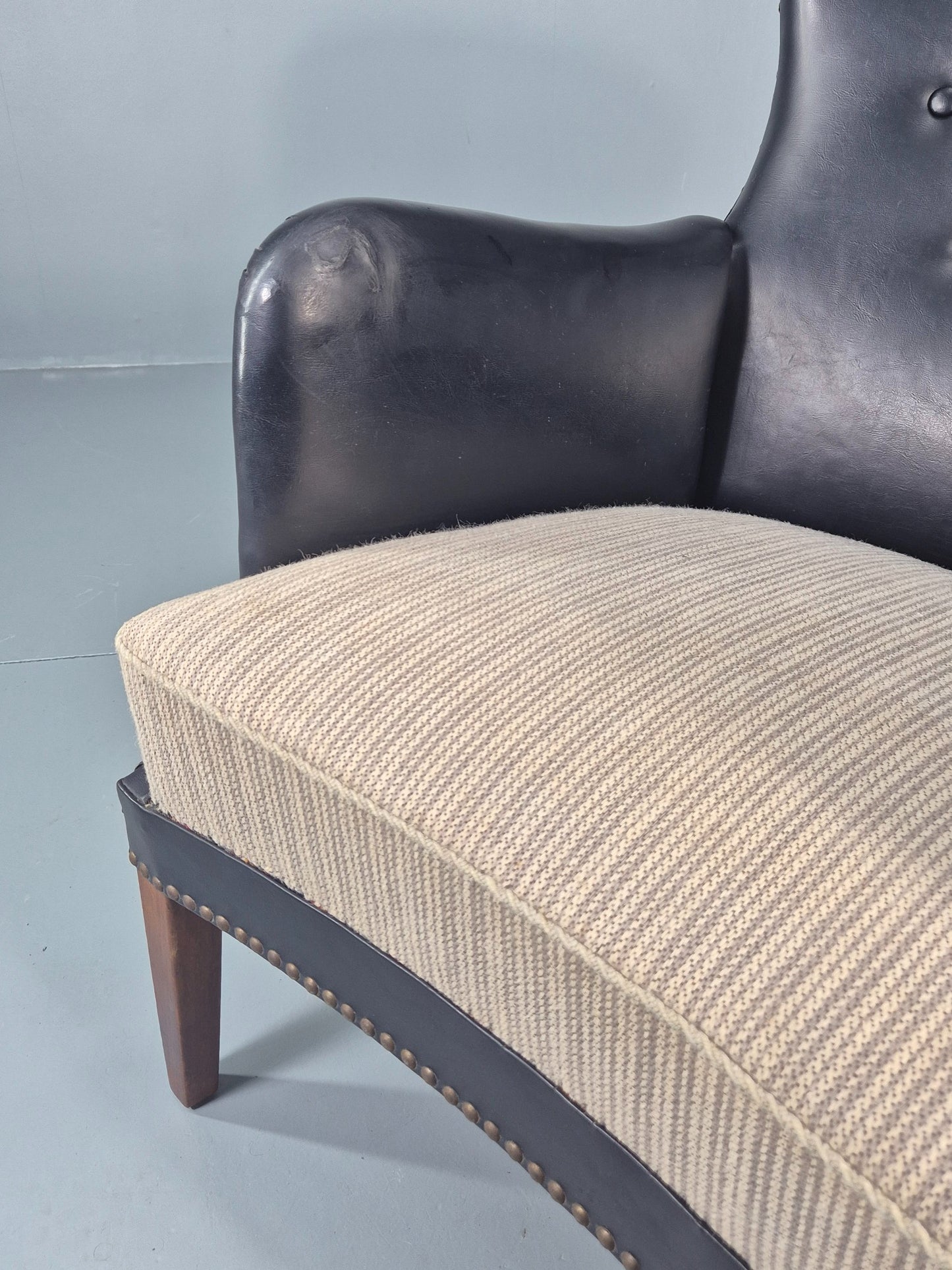 Vintage Danish Mid Century Armchair 1950s Design Organic Modernism Retro EB12192