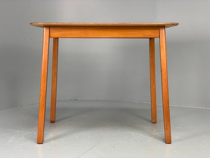 Vintage 1960s Kitchen Table Red Formica Retro Exposed Ply EB12194