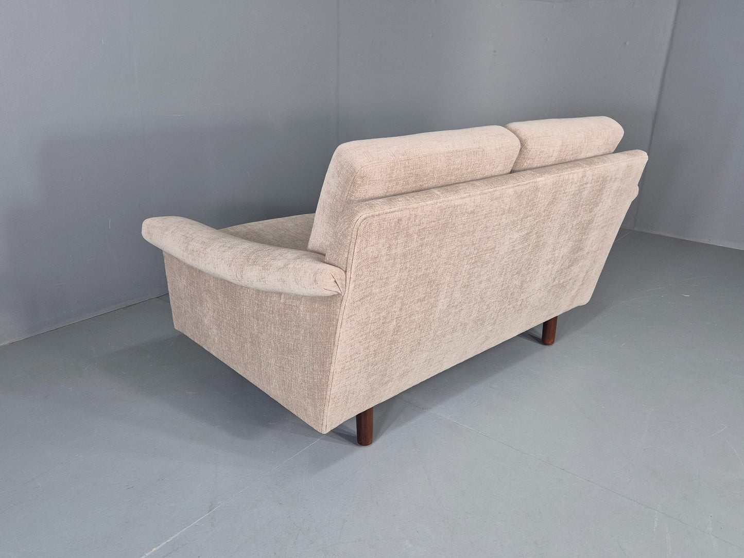 Vintage Danish 2 Seater Sofa Mid Century Original New Upholstery 1960s EB12533